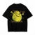 Czarna koszulka Shrek z nadrukiem twarzy Shreka i napisem Shrek Is Love Shrek Is Life