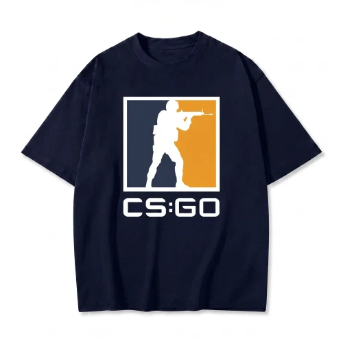 Granatowa koszulka Counter-Strike z nadrukiem logo CS:GO