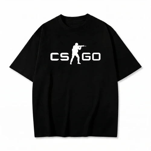 Czarna koszulka Counter-Strike z nadrukiem logo CS:GO