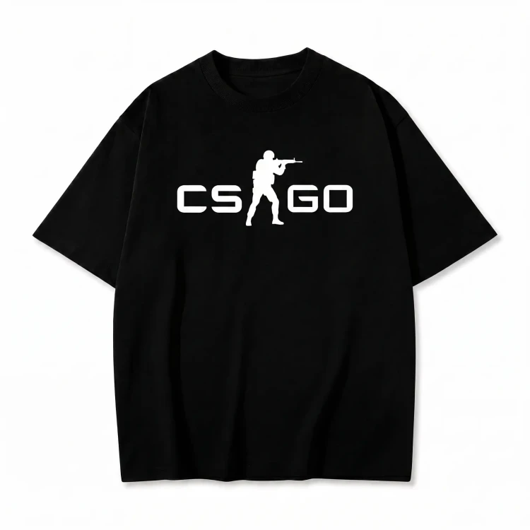 Czarna koszulka Counter-Strike z nadrukiem logo CS:GO