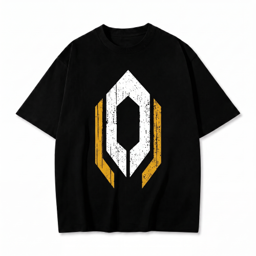 Czarna koszulka Mass Effect z nadrukiem logo Cerberus