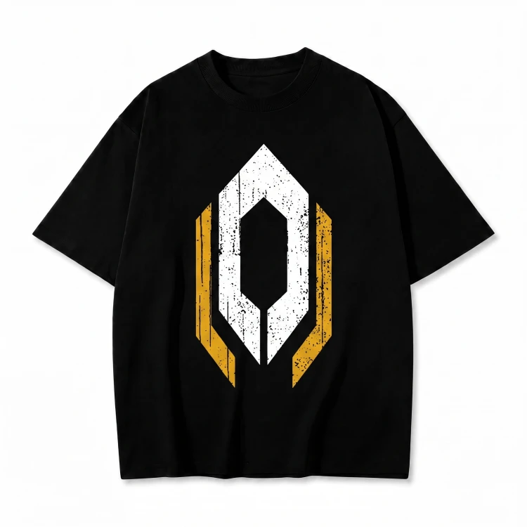 Czarna koszulka Mass Effect z nadrukiem logo Cerberus