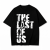 Czarna koszulka The Last of Us z nadrukiem logo gry