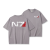 Szara koszulka Mass Effect z nadrukiem logo N7