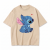 Beżowa koszulka Lilo i Stitch z nadrukiem siedzącego Stitcha z serduszkiem