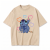 Beżowa koszulka Lilo i Stitch z nadrukiem Stitcha z kredkami i serduszkami