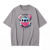 Szara koszulka Lilo i Stitch z nadrukiem Stitcha z arbuzem i napisem Ohana