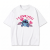 Biała koszulka Lilo i Stitch z nadrukiem Stitcha i napisem I Love You
