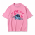 Różowa koszulka Lilo i Stitch z nadrukiem Stitcha i napisem I Love You