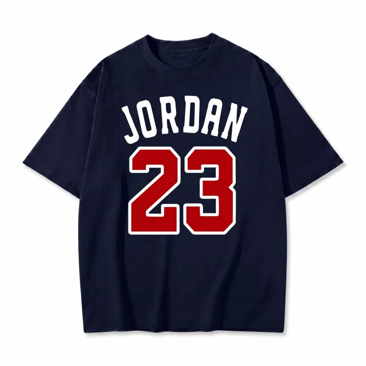 Granatowa koszulka Michael Jordan z nadrukiem Jordan 23