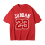 Czerwona koszulka Michael Jordan z nadrukiem Jordan 23