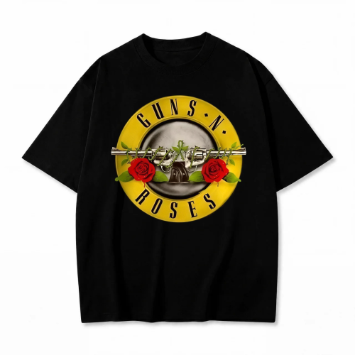 Czarna koszulka Guns N' Roses z nadrukiem logo Bullet