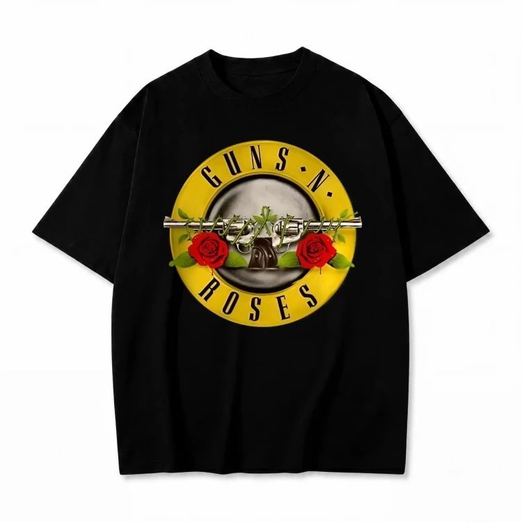 Czarna koszulka Guns N' Roses z nadrukiem logo Bullet