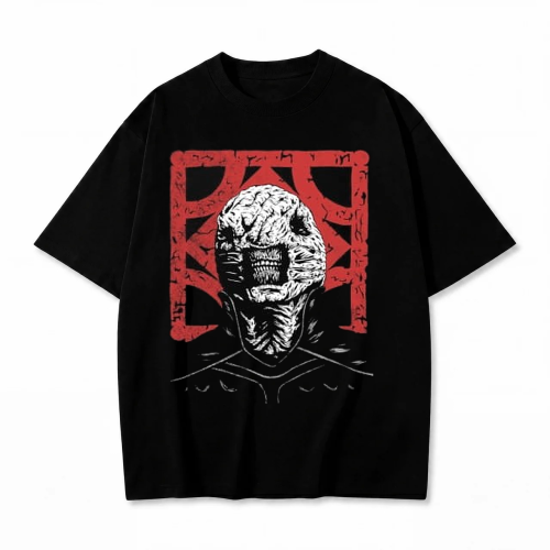 Czarna koszulka Hellraiser z nadrukiem Cenobity Chatterer