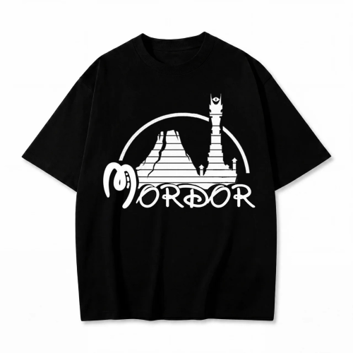 Czarna koszulka Władca Pierścieni z nadrukiem Mordor