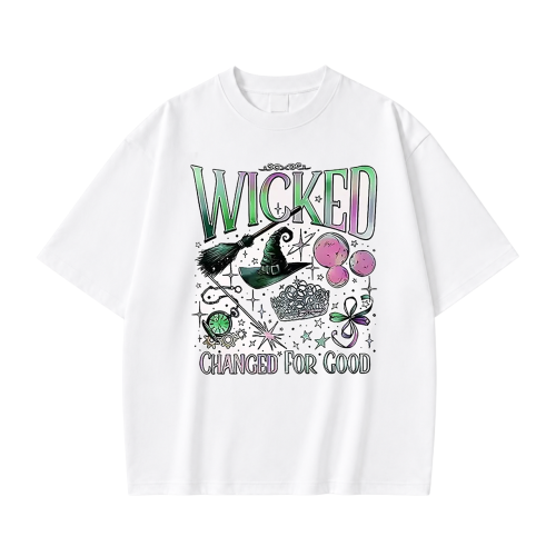 Biała koszulka Wicked z nadrukiem Changed For Good