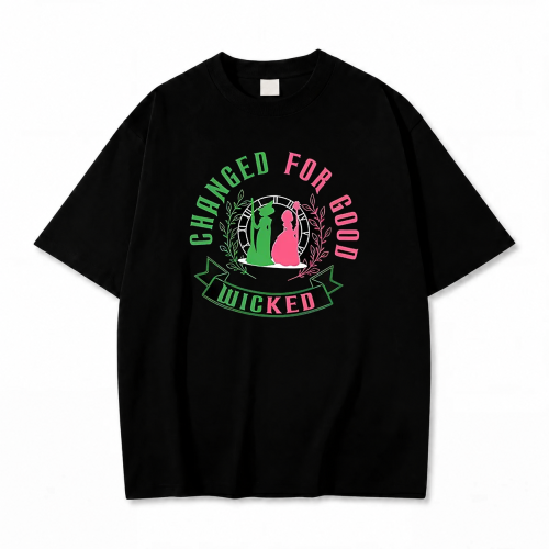 Czarna koszulka Wicked z nadrukiem Changed For Good