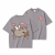 Szara koszulka Pusheen Kupidyn - nadruk z tyłu i serduszko z przodu