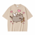 Beżowa koszulka Pusheen Kupidyn z serduszkami - nadruk z przodu