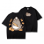 Czarna koszulka Pusheen Piekarz - nadruk z tyłu i kotek z tostem z przodu