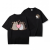 Czarna koszulka Pusheen Somebody - kotki z serduszkiem na plecach i napis z przodu
