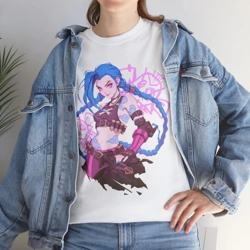 JINX-ARCANE-T-Shirt-League-Of-Legends-Gifts-for-Gamers-Jinx-League-of-Legends-Shirt-Graphic-T-Shirt-Anime-Shirts-Jinx-Shirt-Arcane-Jinx-LoL_0ad46a22-0476-4ec6-8436-d2891fc92a31.6e4ffad757d1bb8bd385d17fba581abd.webp